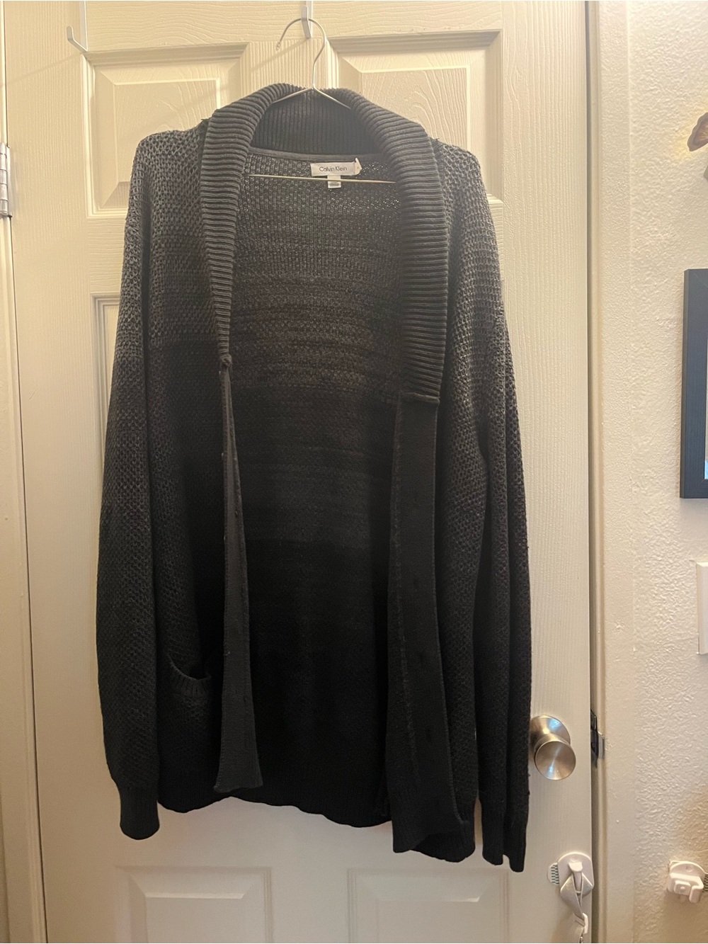 Calvin Klein Men's Ombre Charcoal to Black Turtleneck Sweater